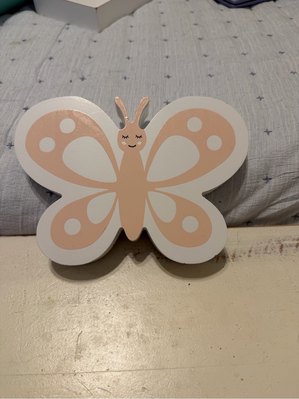 Butterfly Blush Pink and White table decor